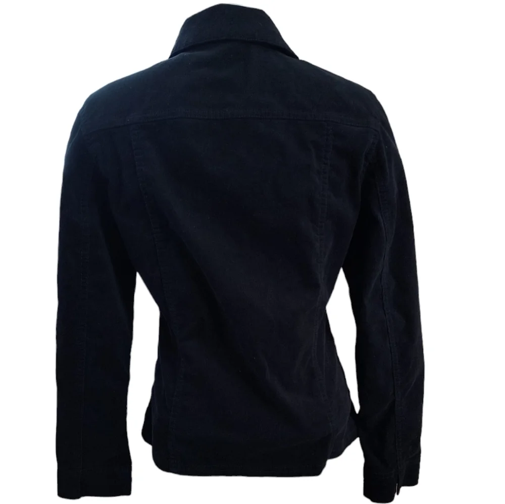 Chico's Black Corduroy Blazer/Jacket Size 0 (US Size S)
